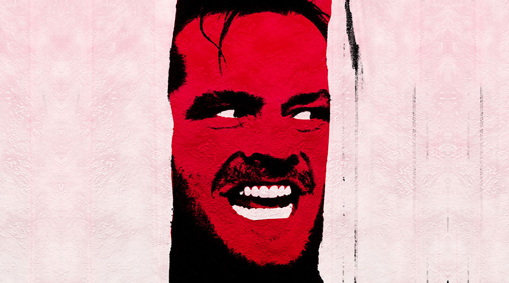 An illustration of Jack Nicholson in 'The Shining', an example of beloved horror