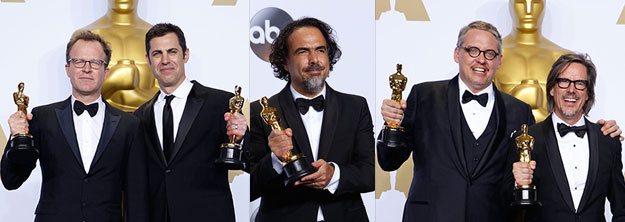 More Oscar 2016 Winners: Josh Singer, Tom McCarthy, Alejandro González Iñárritu, Charles Randolph and Adam McKay
